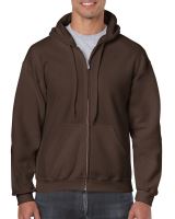 HEAVY BLEND™ ADULT FULL ZIP Kapucnis felső SWEATSHIRT Dark Chocolate